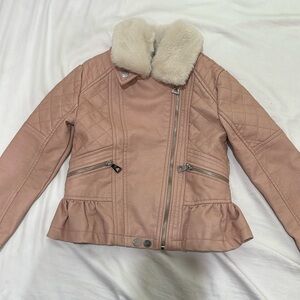 Kids urban republic jacket with removable fur collar